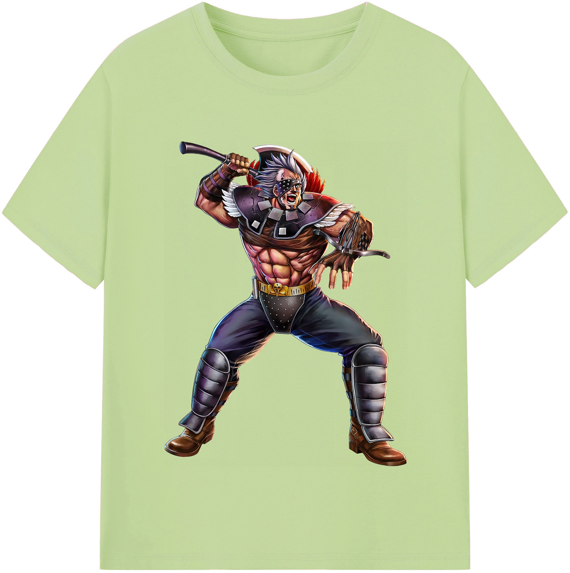（画像用） 北斗の拳 Fist of the North Star 綿100％半袖Tシャツ（フロントプリント）